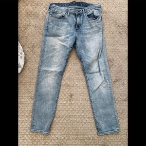 Gap jeans, light wash, size 34 straight cut